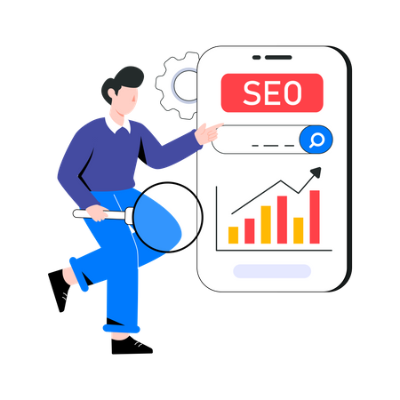 Mobile SEO  Illustration