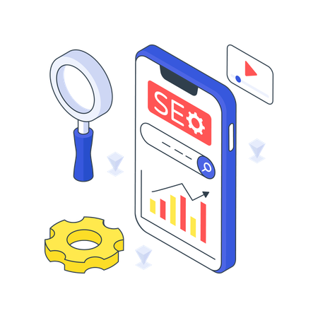 Mobile Seo  Illustration