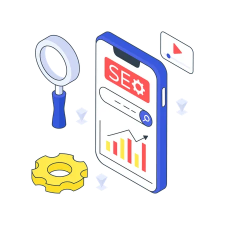 Mobile Seo  Illustration