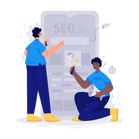 Mobile Seo  Illustration