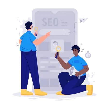 Mobile Seo  Illustration