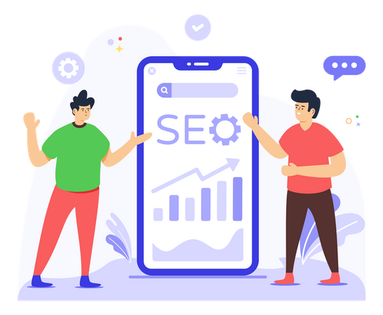 Mobile SEO  Illustration