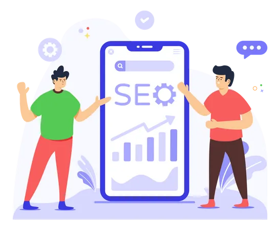 Mobile SEO  Illustration