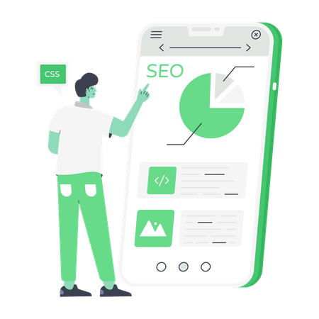 Mobile Seo  Illustration