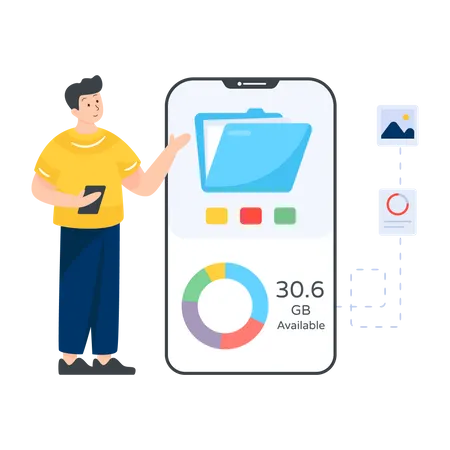 Mobile Storage  Illustration