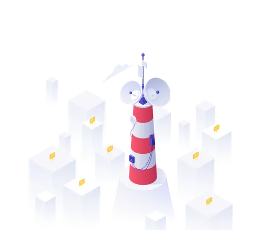 Mobile Tower  イラスト