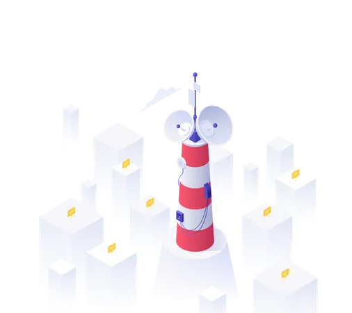 Mobile Tower  Illustration