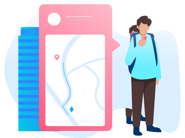 Mobile Tracking  Illustration