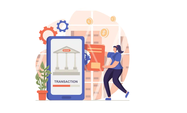 Mobile Transfer  Illustration