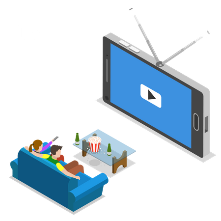 Mobile TV  Illustration