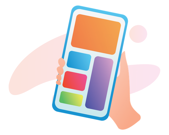 Mobile ui design  Illustration