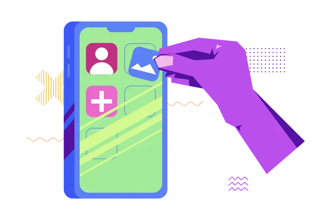 Mobile Ui Design  Illustration