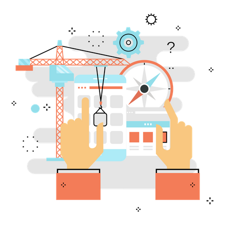 Mobile UI-Entwicklung  Illustration