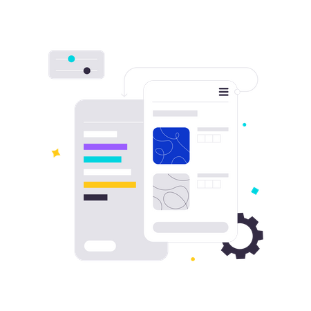 Mobile UI  Illustration