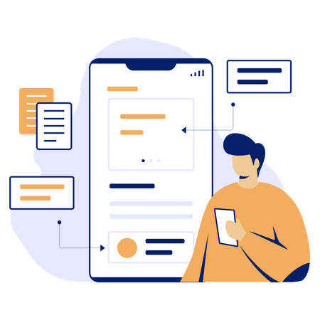 Mobile UX  Illustration