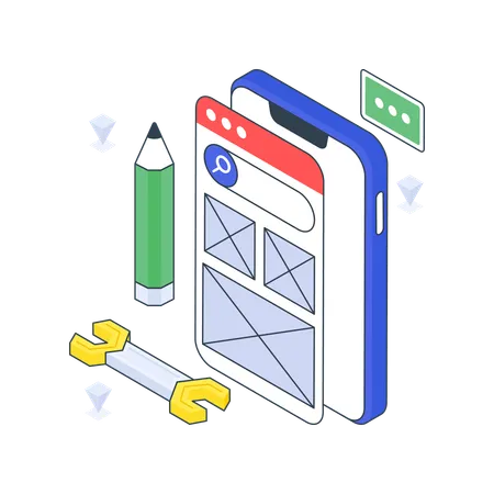 Mobile Web  Illustration