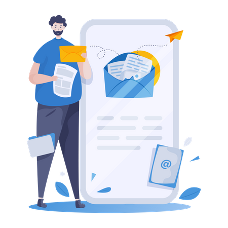 Mobiles Marketing  Illustration