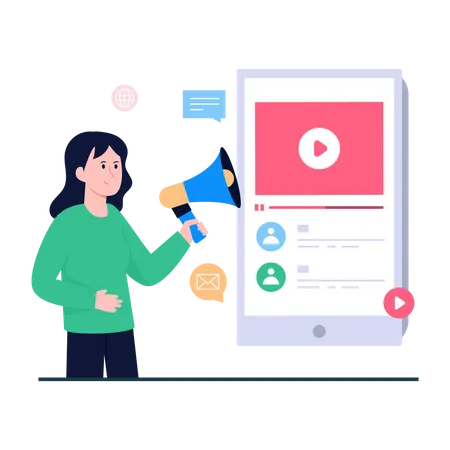 Mobiles Videomarketing  Illustration