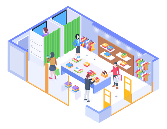 Mode Geschäft  Illustration