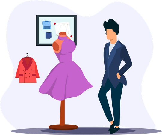 Mode Geschäft  Illustration