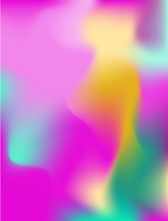 Modèle de lampe à lave liquide de fond abstrait. Formes colorées sur blanc  Illustration