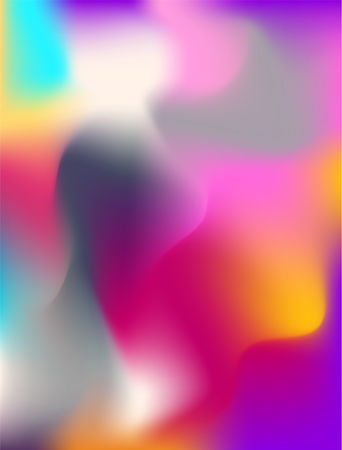 Modèle de lampe à lave liquide de fond abstrait. Formes colorées sur blanc  Illustration