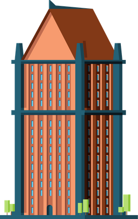 Modern building  Illustration
