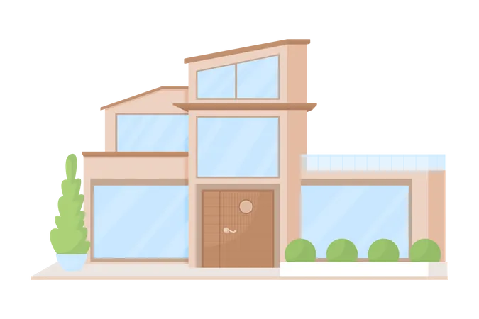 Modern building  Illustration