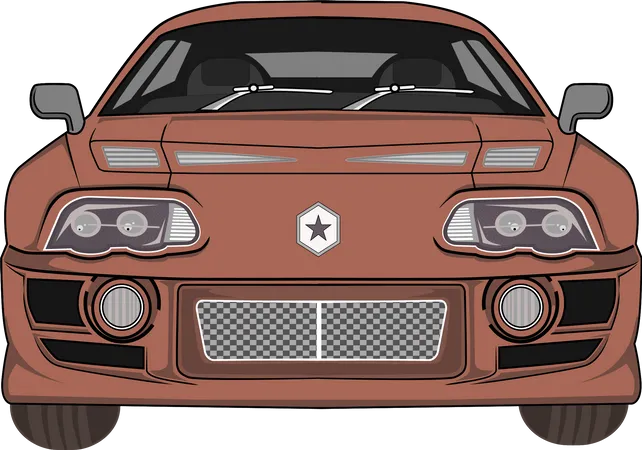 Modern Car  Illustration