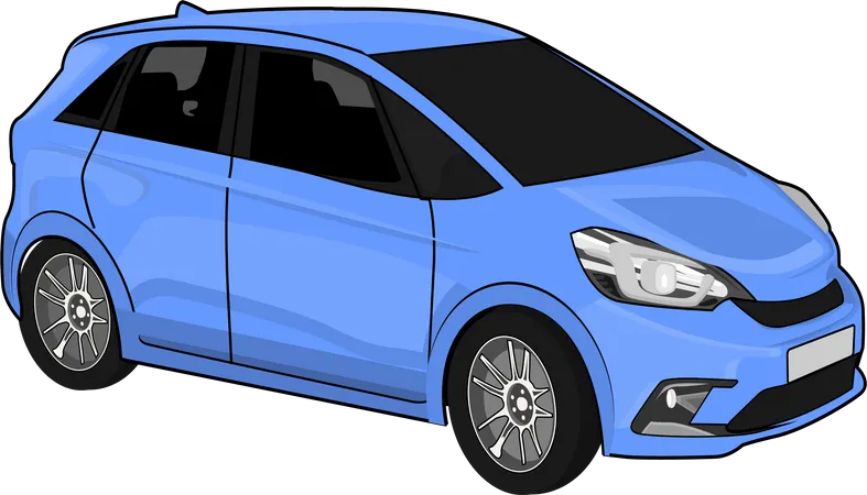Modern Car Vector Illustration Illustration