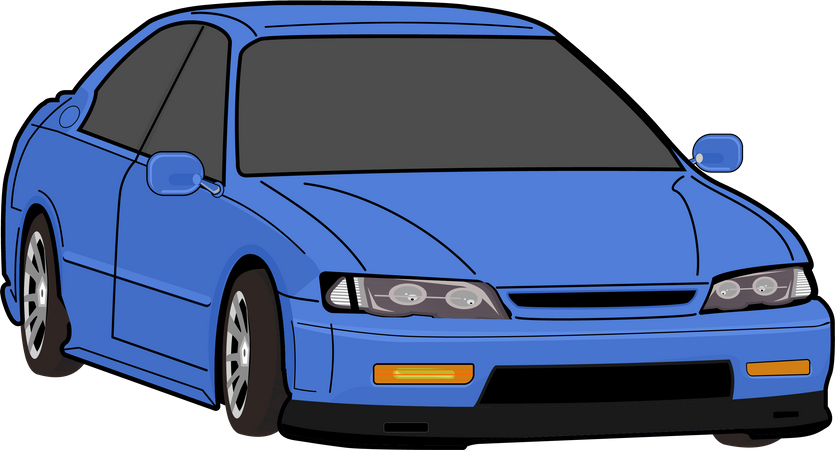 Modern Car  Illustration