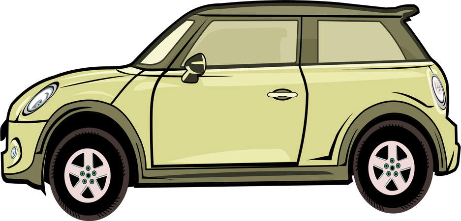 Modern Car  Illustration