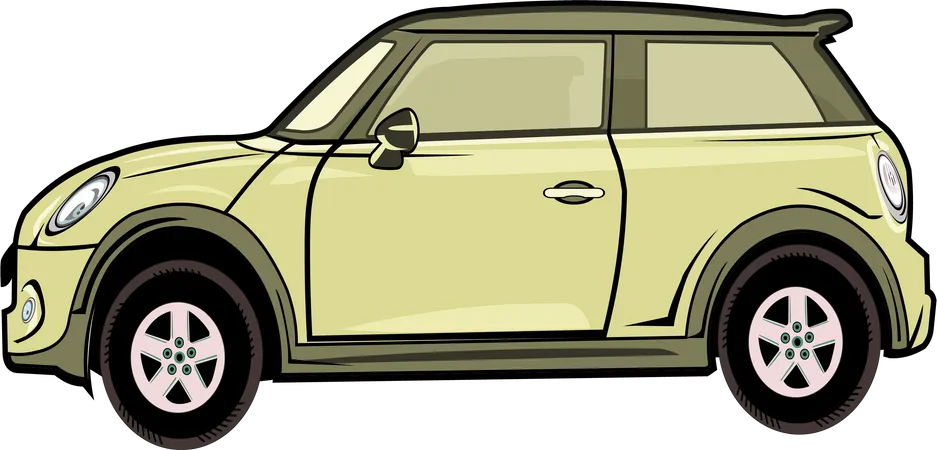 Modern Car  Illustration