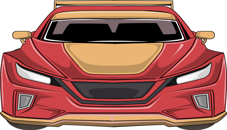 Modern Car  Illustration