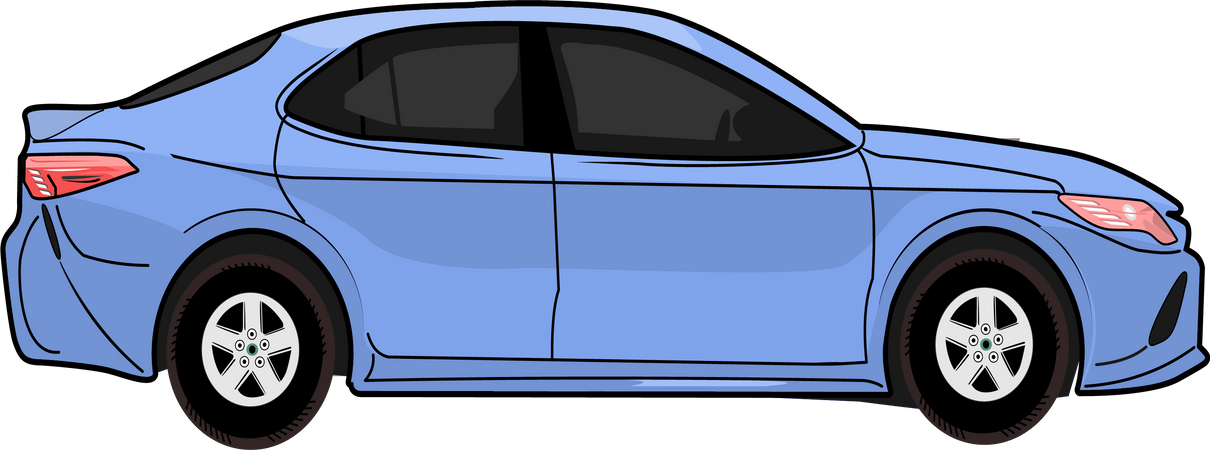 Modern Car  Illustration