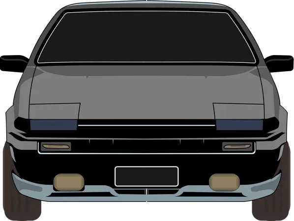 Modern Car  Illustration