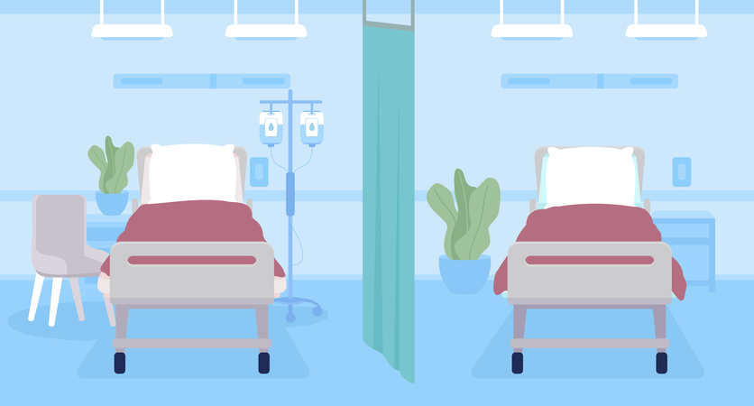 Modern cleaning emergency department  Illustration