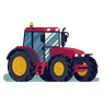 compact tractor illustration