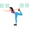 illustration for leg exercise