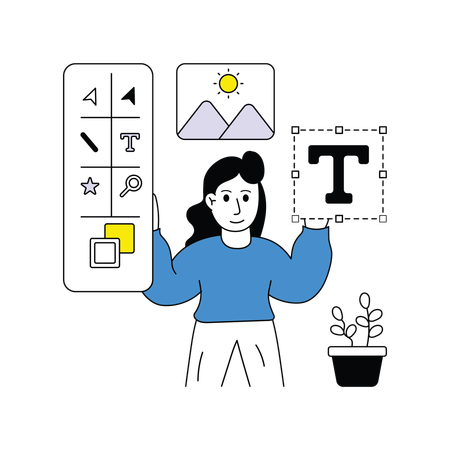 모던 그래픽 디자인  일러스트레이션