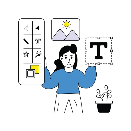 모던 그래픽 디자인  일러스트레이션