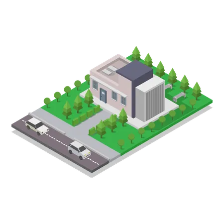 Modern House  Illustration