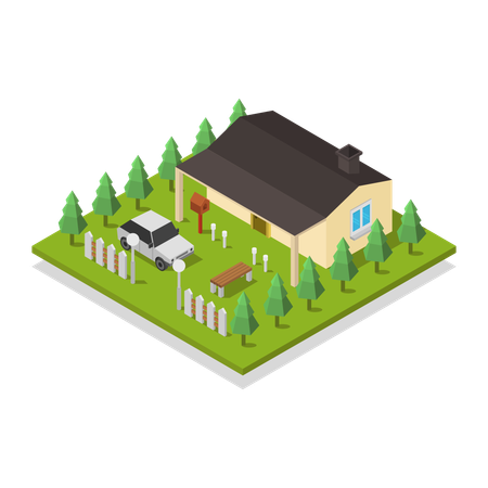 Modern House  Illustration