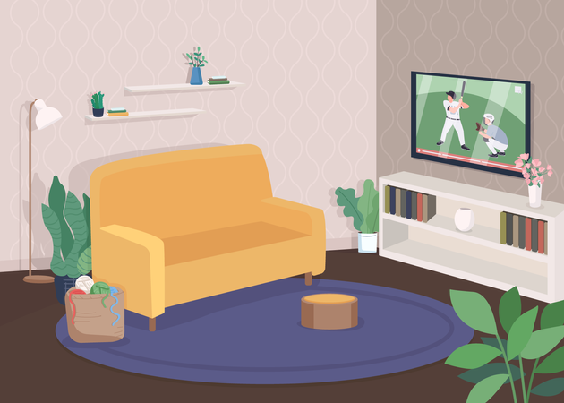 Modern living room  Illustration