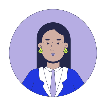 Modern middle eastern businesswoman  Illustration