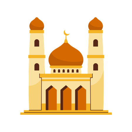 Modern Mosques Architecture  Illustration