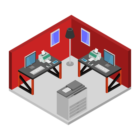Modern office  Illustration