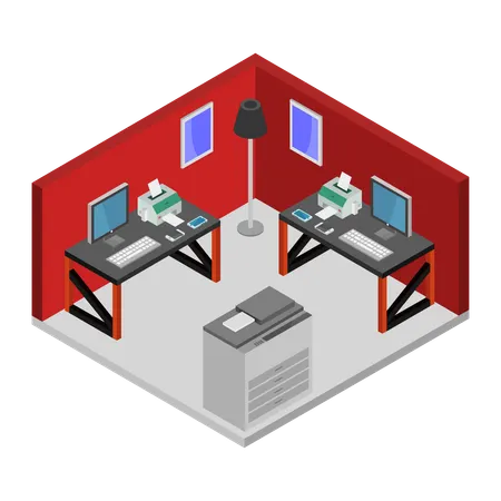 Modern office  Illustration