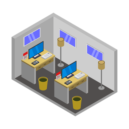 Modern office  Illustration