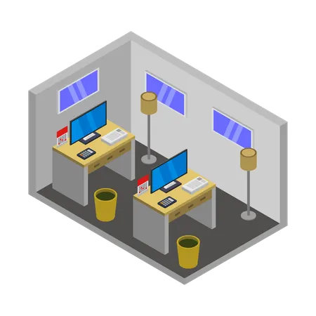 Modern office  Illustration